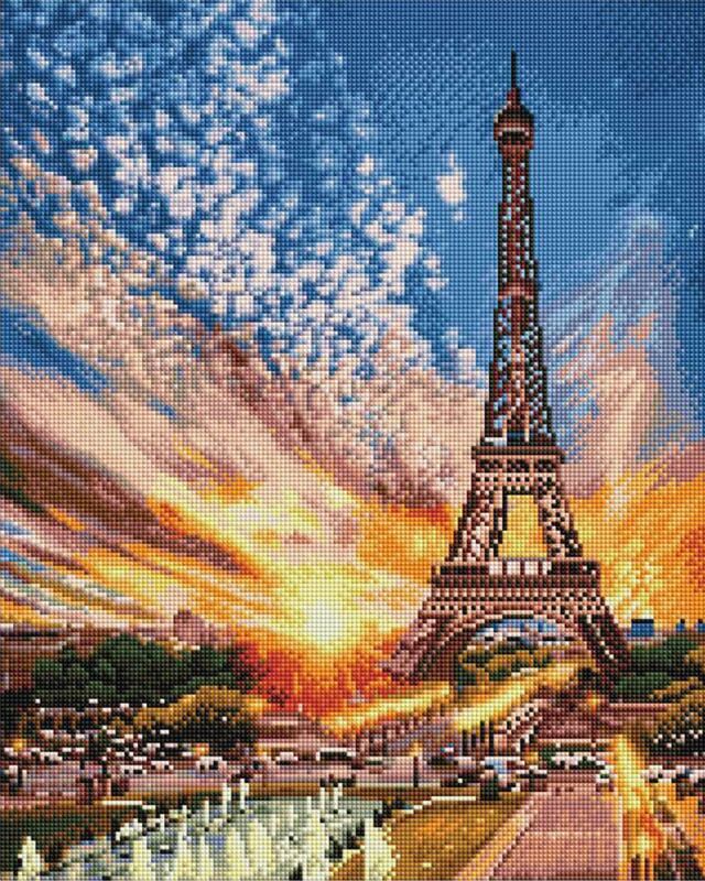 Tablou cu diamante – Parisul la apus, 40 x 50 cm edituradiana.ro poza 2022