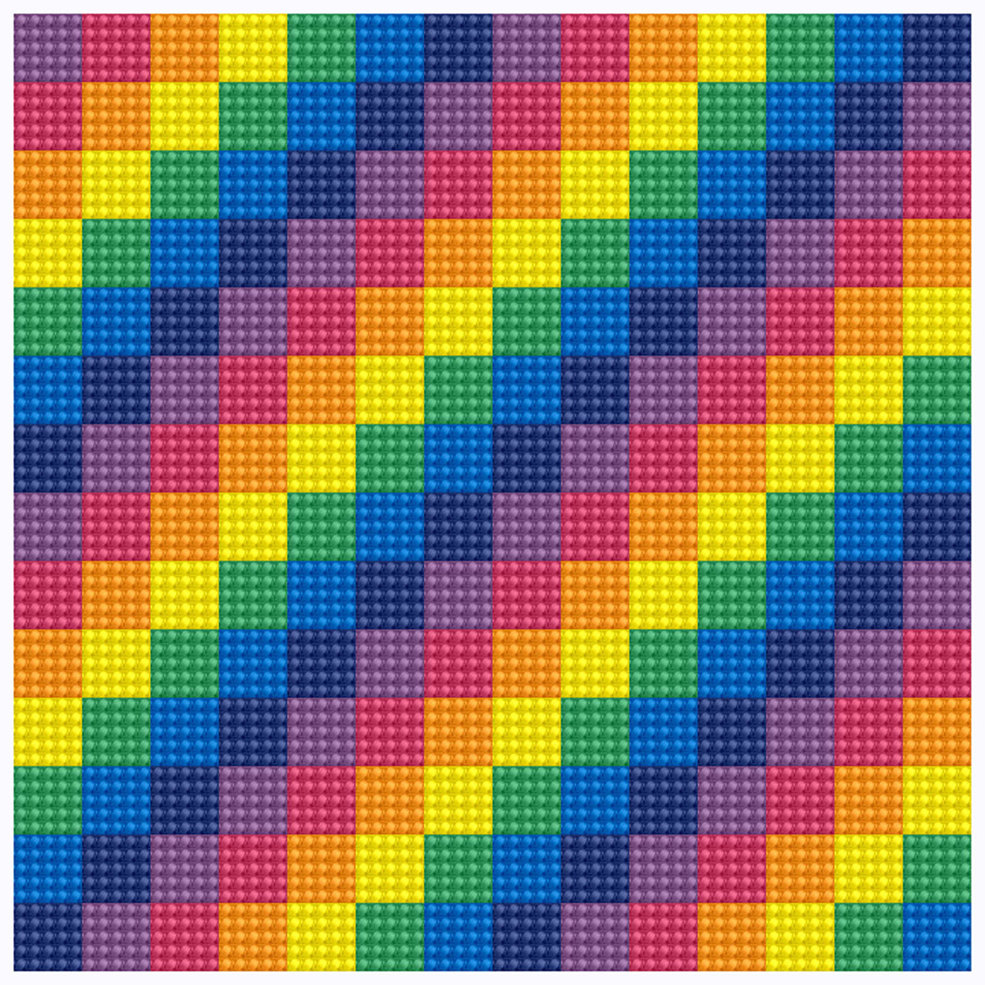 Tablou cu diamante - Tetris, 20 x 20 cm
