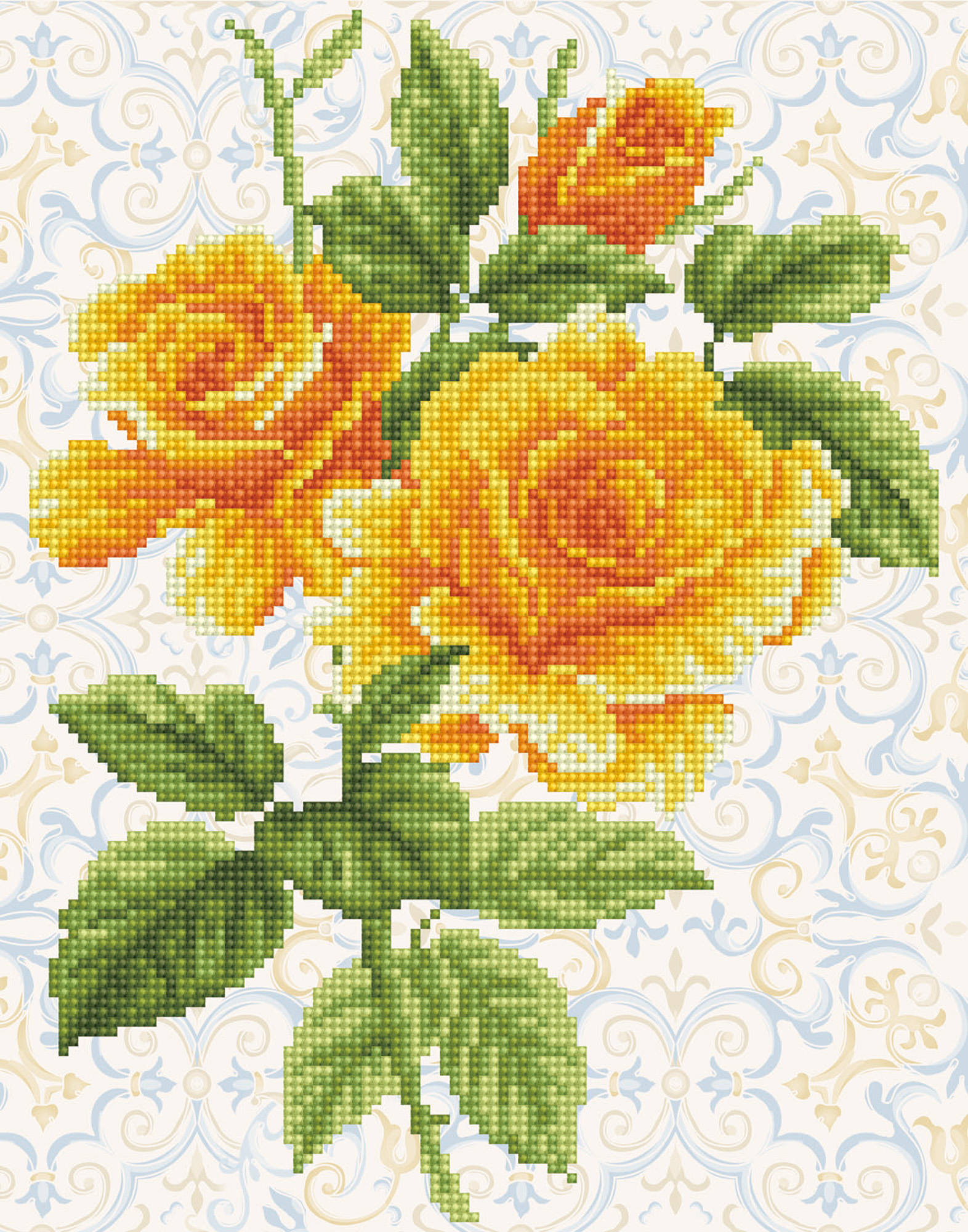 Tablou cu diamante – Trandafir galben, 36 x 28 cm edituradiana.ro imagine 2022
