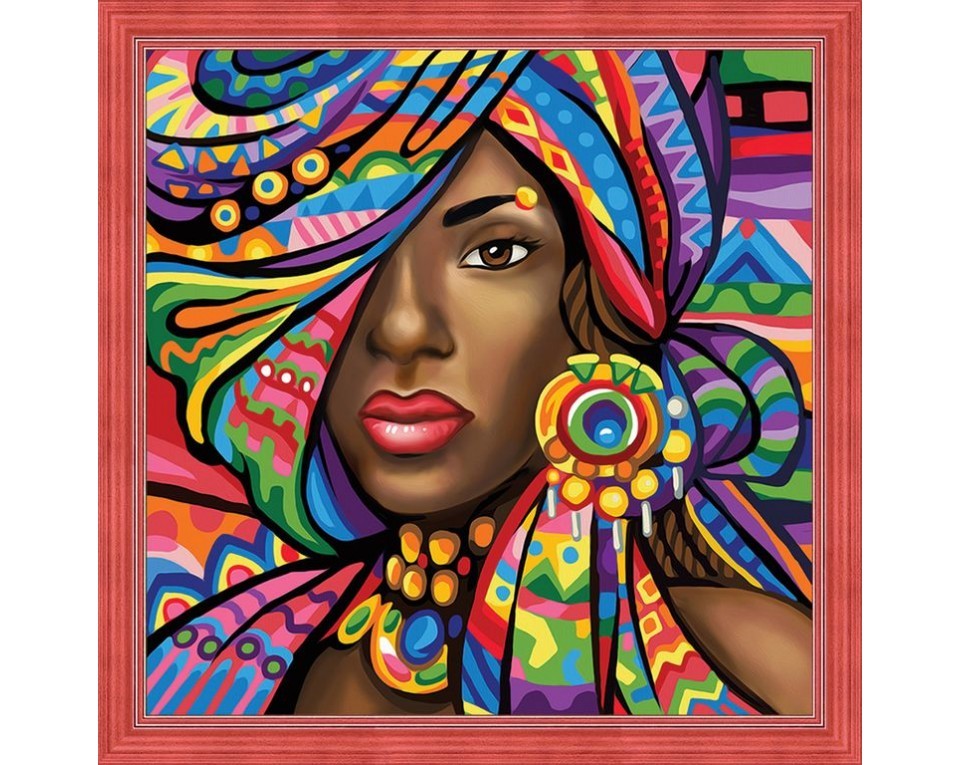 Tablou cu diamante - Ghana (40 x 40 cm)