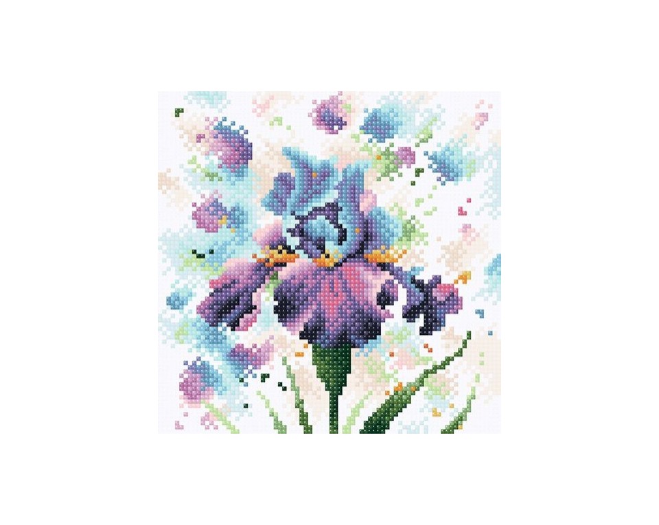 Tablou cu diamante – Iris exuberant (20 x 20 cm) edituradiana.ro imagine 2022