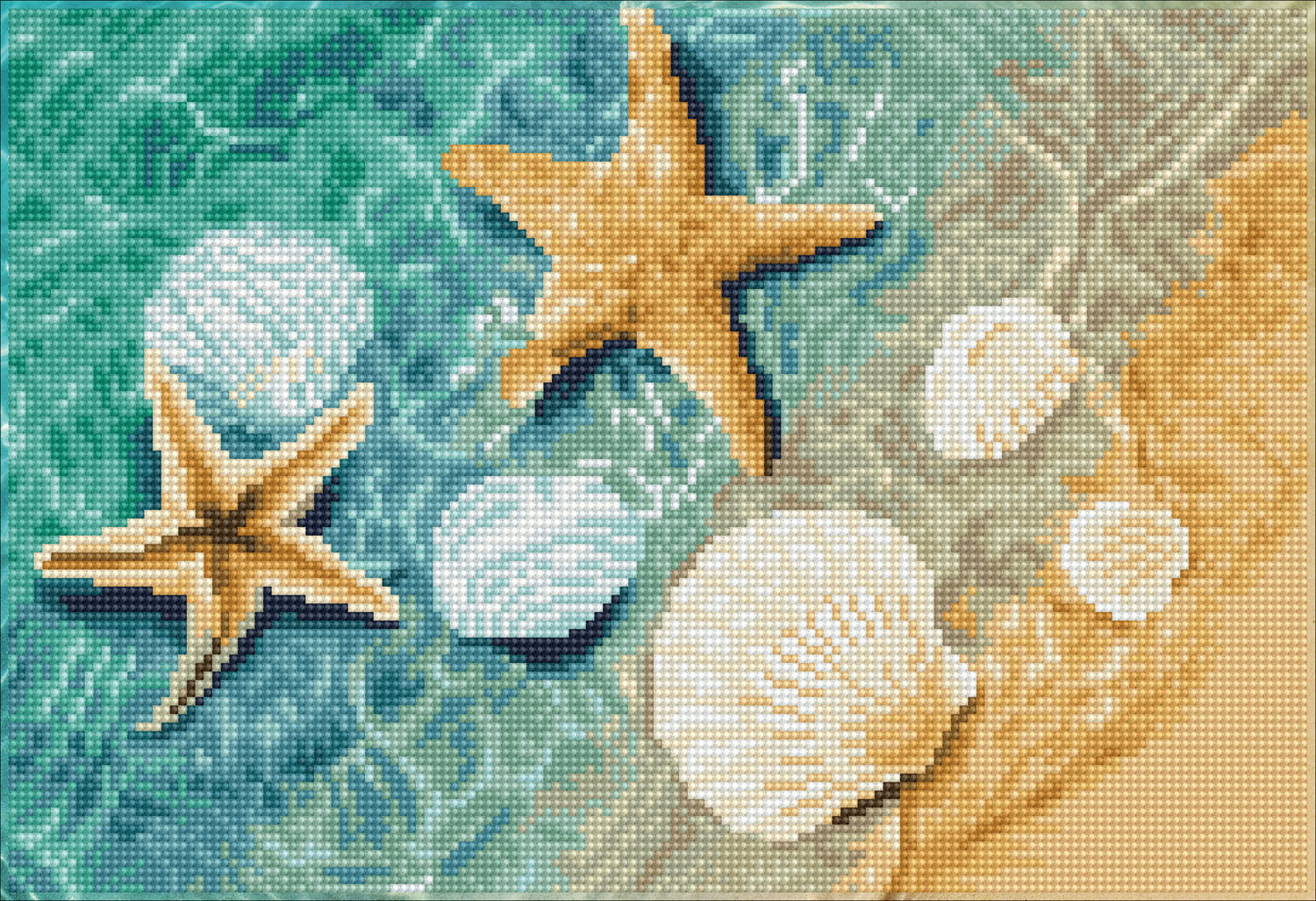 Tablou cu diamante – La țărmul mării, 28 x 41 cm edituradiana.ro imagine 2022