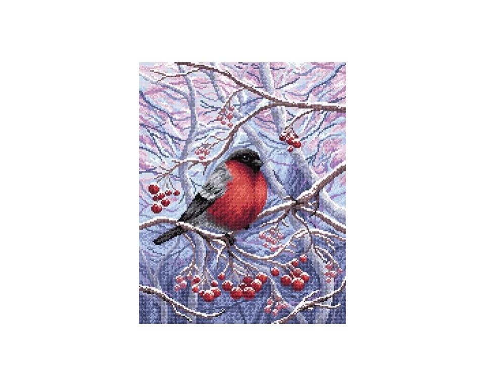 Tablou cu diamante – Pasăre în pădurea înzăpezită (38 x 48 cm) edituradiana.ro imagine 2022