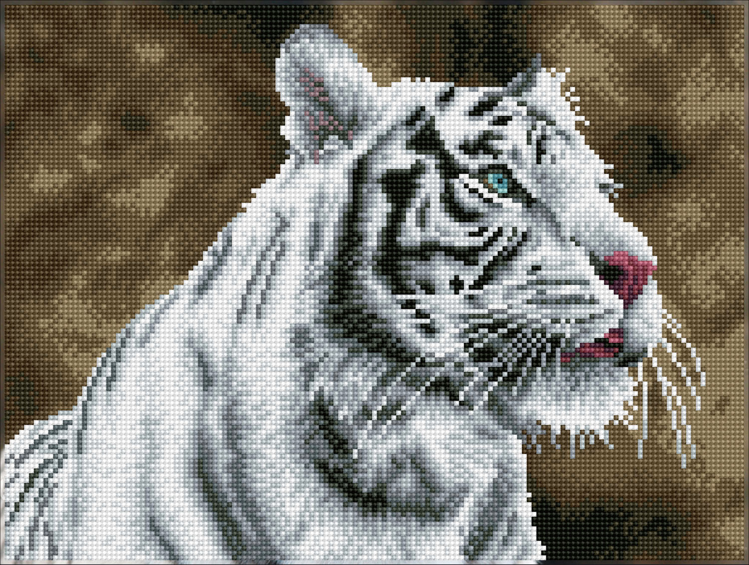 Tablou cu diamante – Tigru alb, 31 x 41 cm edituradiana.ro imagine 2022