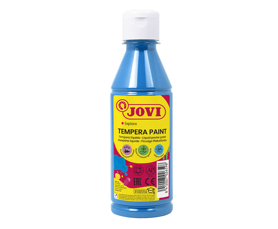 Tempera lichidă pe bază de apă, 250 ml - Albastru