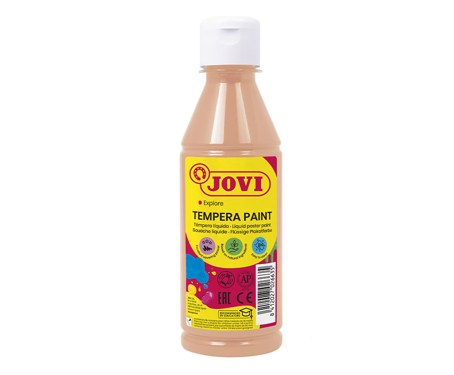 Tempera lichidă pe bază de apă, 250 ml - Crem