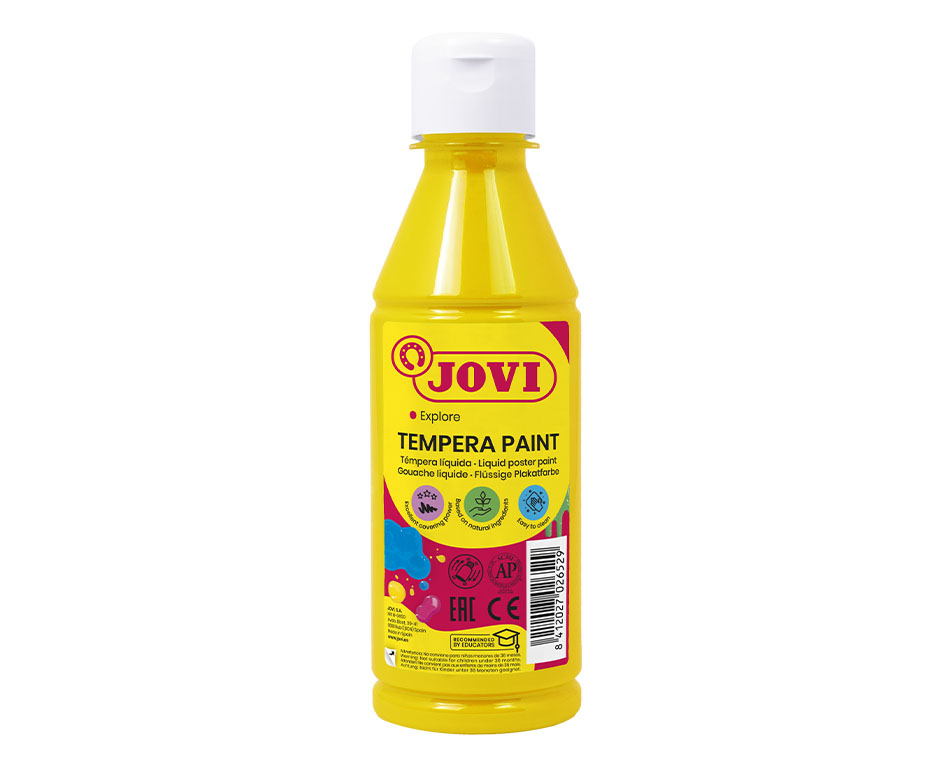 Tempera lichidă pe bază de apă, 250 ml - Galben