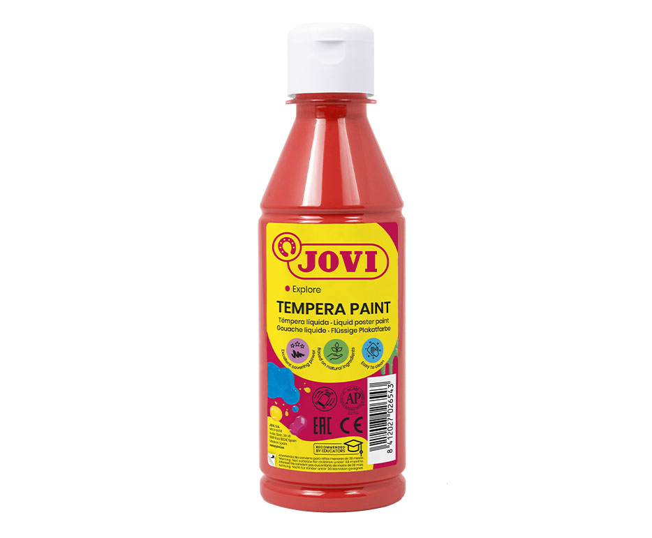 Tempera lichidă pe bază de apă, 250 ml - Roșu