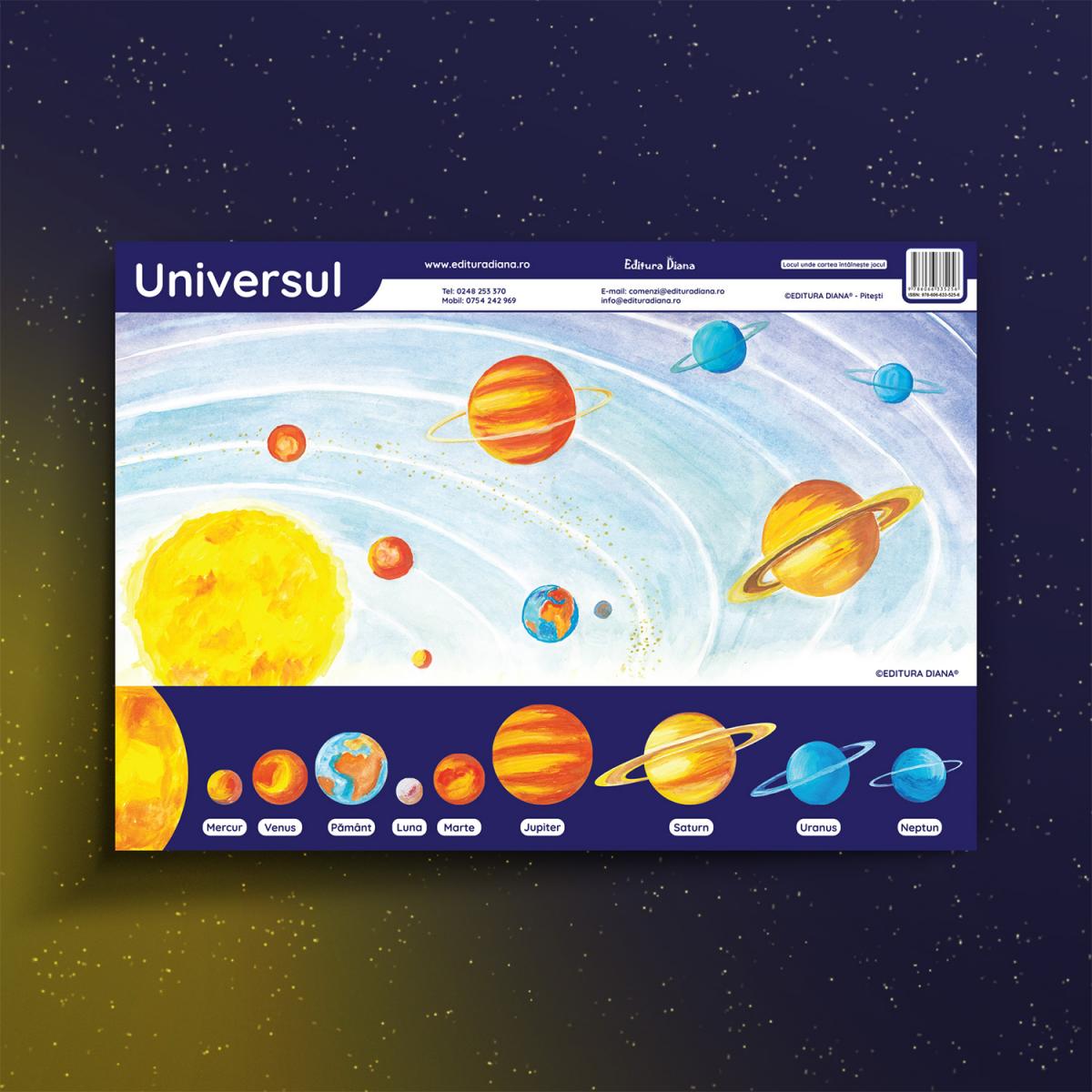 Universul - planșă didactică A3
