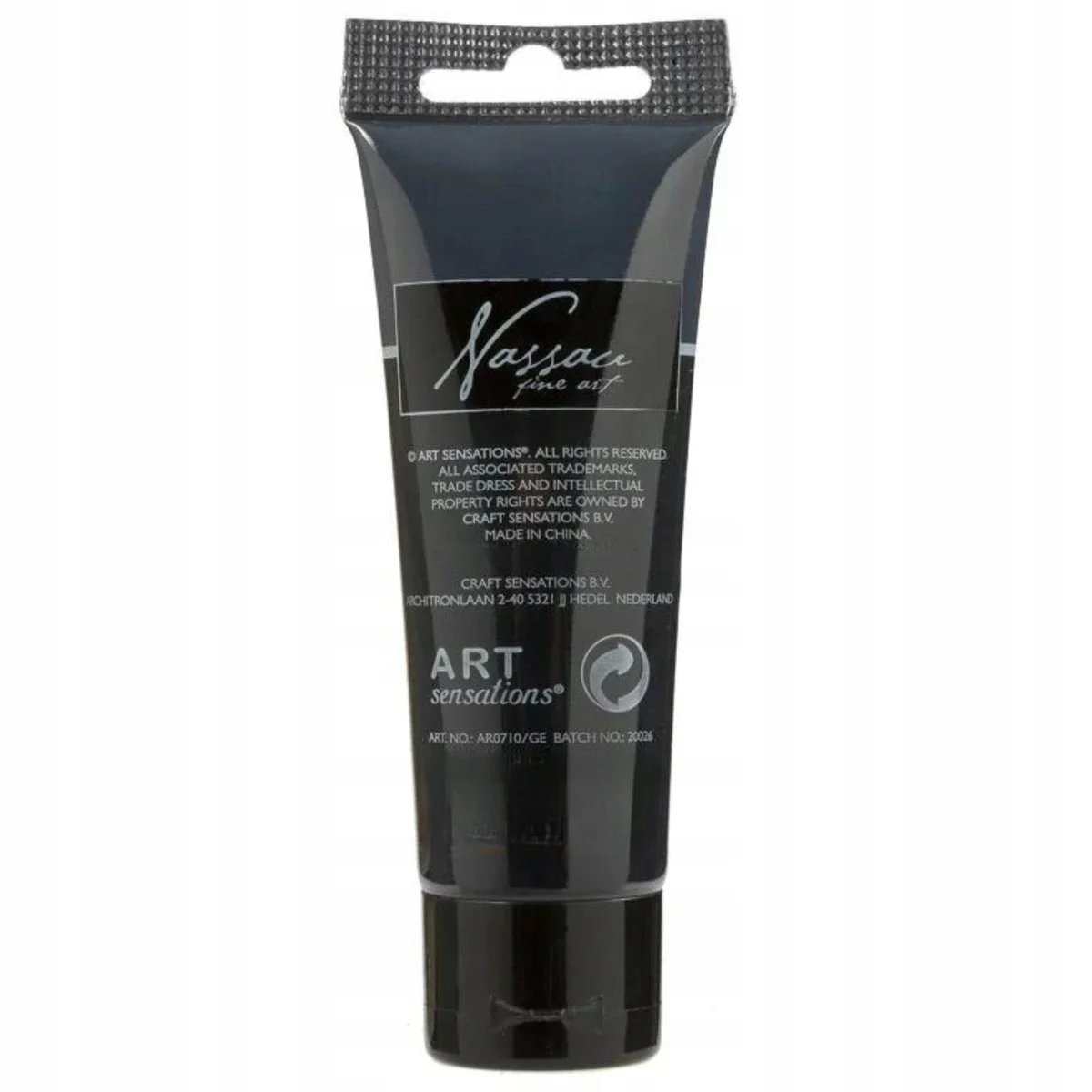 Vopsea acrilică, 75 ml - NEGRU