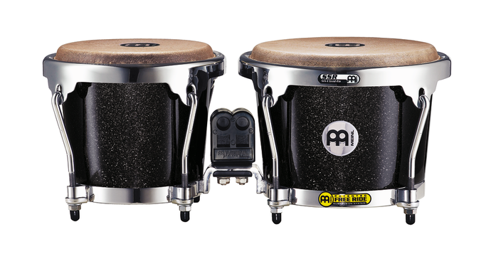 Bongo - Bongo Meinl FFB200BKSP Free Ride Fiberglass Bongos (Black Sparkle), guitarshop.ro