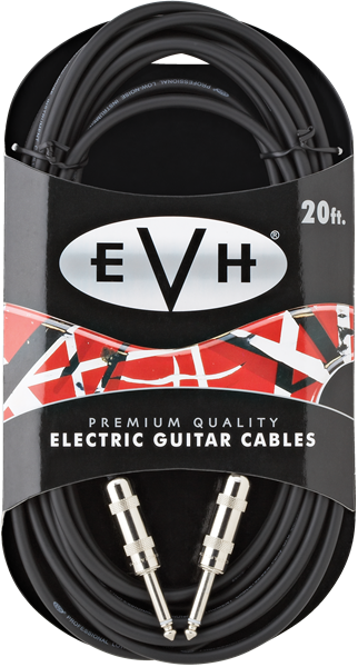 Cabluri chitara - Cablu chitara electrica EVHPremium Cable 20' S to S, guitarshop.ro