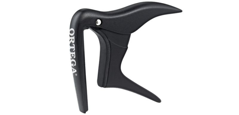 Capodastre, slide-uri, stringwinder-e - Capodastru Ortega OCAPO-SBK Flat Satin Black, guitarshop.ro