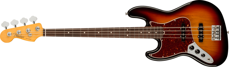 Chitare bass - Chitara bass American PRO II Jazz Bass Left-Hand (Culori Fender: 3-Color Sunburst; Fretboard: Rosewood), guitarshop.ro