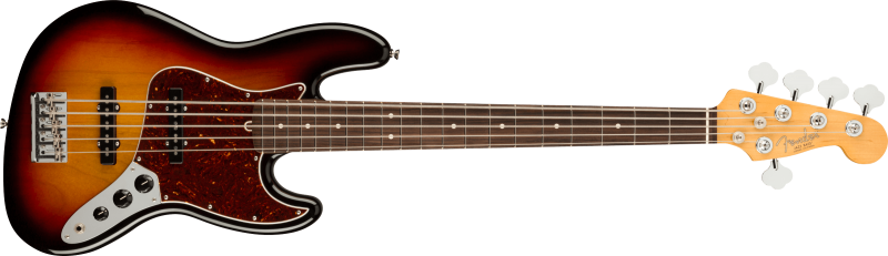 Chitare bass - Chitara bass American PRO II Jazz Bass V (Culori Fender: 3-Color Sunburst; Fretboard: Rosewood), guitarshop.ro