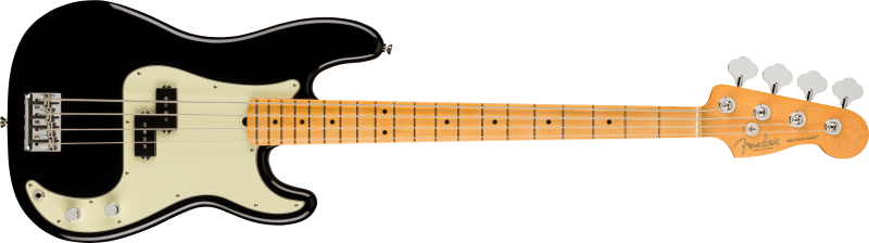 Chitare bass - Chitara bass American PRO II Precision Bass (Culori Fender: Black; Fretboard: Maple), guitarshop.ro