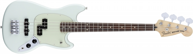Chitare bass - Chitara bass Fender Mustang PJ (Culoare: Sonic Blue), guitarshop.ro