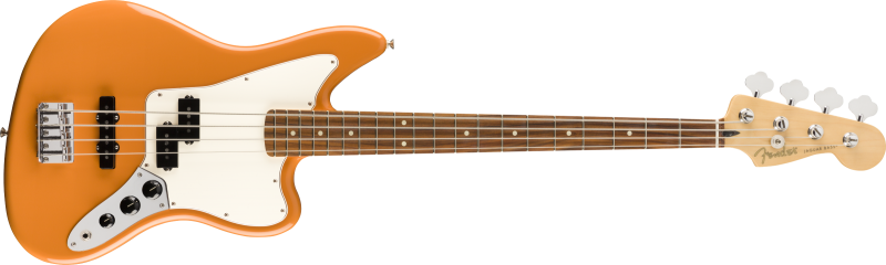 Chitare bass - Chitara bass Fender Player Jaguar (Culoare: Capri Orange; Fretboard: Pau Ferro), guitarshop.ro