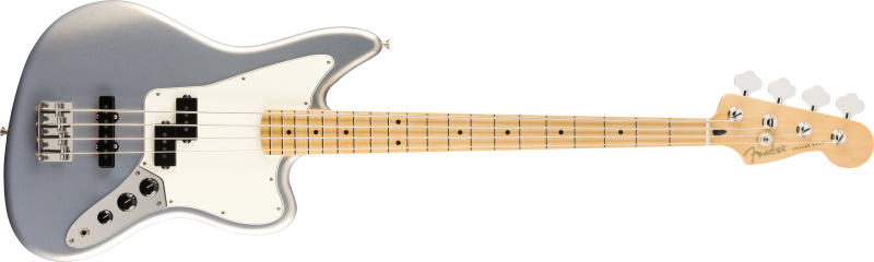 Chitare bass - Chitara bass Fender Player Jaguar (Fretboard: Maple; Culoare: Silver), guitarshop.ro
