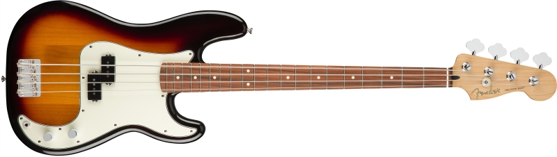 Chitare bass - Chitara bass Fender Player Precision (Culoare: 3-Color Sunburst; Fretboard: Pau Ferro), guitarshop.ro