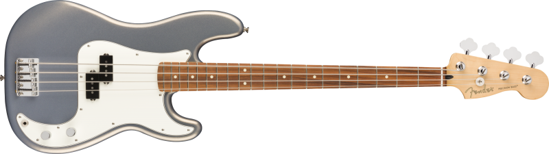 Chitare bass - Chitara bass Fender Player Precision (Culori Fender: Silver; Fretboard: Pau Ferro), guitarshop.ro