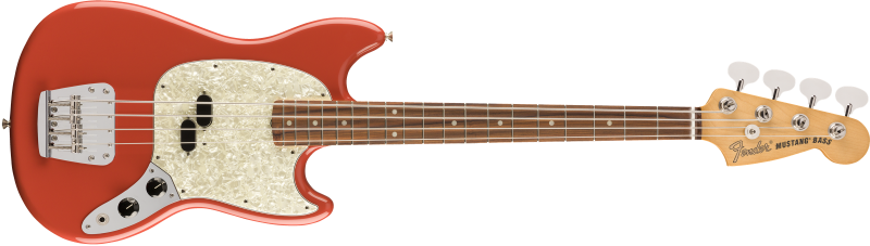 Chitare bass - Chitara bass Fender Vintera 60's Mustang (Culori Fender: Fiesta Red), guitarshop.ro