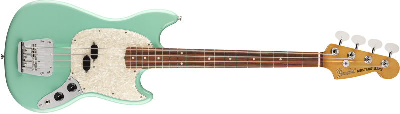 Chitare bass - Chitara bass Fender Vintera 60's Mustang (Culori Fender: Sea Foam Green), guitarshop.ro