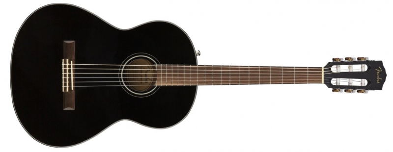 Chitare clasice/nylon - Chitara clasica Fender CN-60S Nylon (Culoare: Black), guitarshop.ro