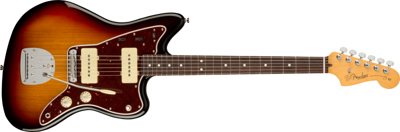 Chitare electrice - Chitara electrica American PRO II Jazzmaster (Culori Fender: 3-Color Sunburst; Fretboard: Rosewood), guitarshop.ro