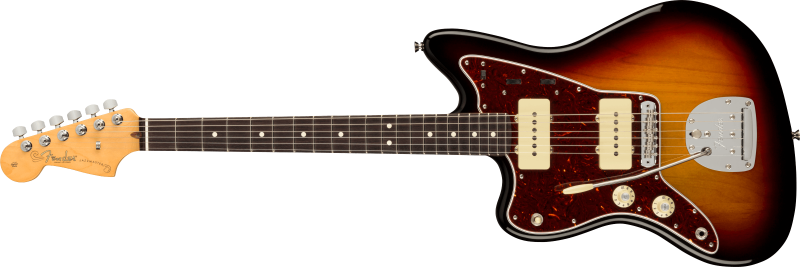 Chitare electrice - Chitara electrica American PRO II Jazzmaster Left-Hand (Culori Fender: 3-Color Sunburst; Fretboard: Rosewood), guitarshop.ro