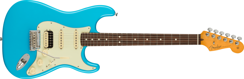 Chitare electrice - Chitara electrica American PRO II Stratocaster HSS (Fretboard: Rosewood; Culori Fender: Miami Blue), guitarshop.ro
