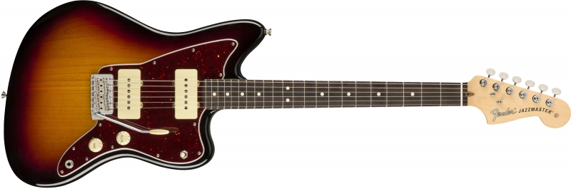Chitare electrice - Chitara electrica Fender American Performer Jazzmaster (Culoare: 3-Color Sunburst; Fretboard: Rosewood), guitarshop.ro