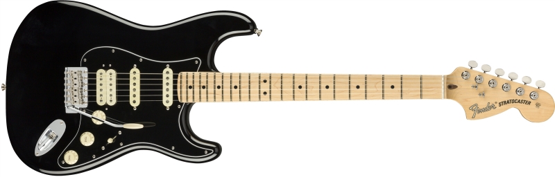 Chitare electrice - Chitara electrica Fender American Performer Stratocaster HSS (Culoare: Black; Fretboard: Maple), guitarshop.ro