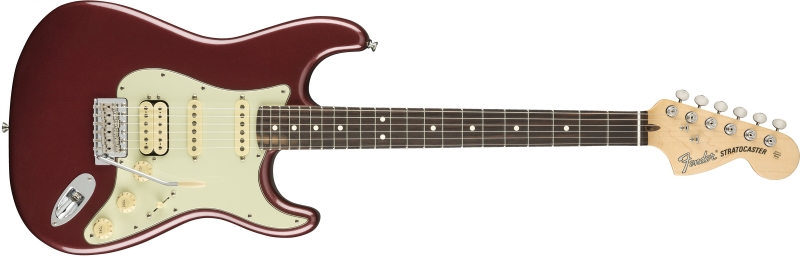 Chitare electrice - Chitara electrica Fender American Performer Stratocaster HSS (Fretboard: Rosewood; Culoare: Aubergine), guitarshop.ro