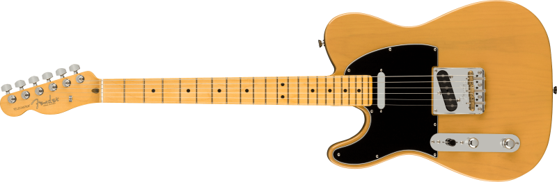Chitare electrice - Chitara electrica Fender American PRO II Telecaster Left-Hand (Culori Fender: Butterscotch Blonde; Fretboard: Maple), guitarshop.ro