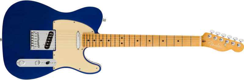 Chitare electrice - Chitara electrica Fender American Ultra Telecaster (Fretboard: Maple; Culoare: Cobra Blue), guitarshop.ro
