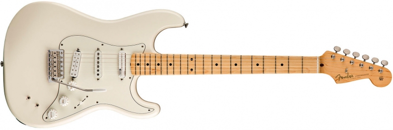 Chitare electrice - Chitara electrica Fender Artist EOB Stratocaster (Culoare: Olympic White; Fretboard: Maple), guitarshop.ro