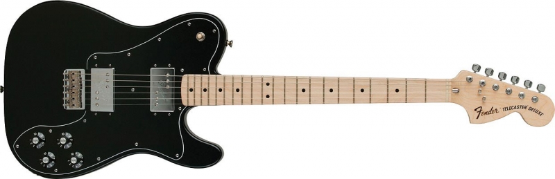 Chitare electrice - Chitara electrica Fender Classic Series '72 Telecaster Deluxe (Culori Fender: Black; Fretboard: Maple), guitarshop.ro