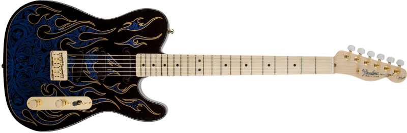 Chitare electrice - Chitara electrica Fender James Burton Telecaster (Culoare: Blue Paisley Flames), guitarshop.ro