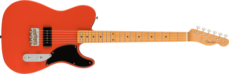 Chitare electrice - Chitara electrica Fender Noventa Telecaster Maple Fingerboard, Fiesta Red, guitarshop.ro
