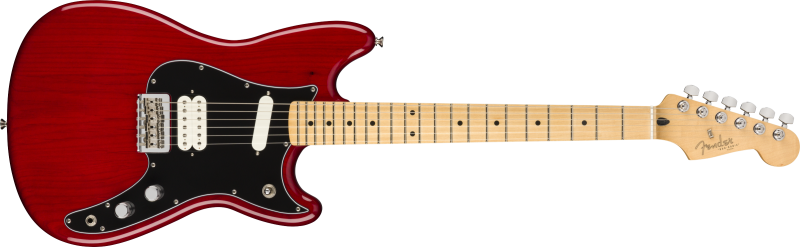 Chitare electrice - Chitara electrica Fender Player Duo Sonic HS (Fretboard: Maple; Culoare: Crimson Red Transparent), guitarshop.ro