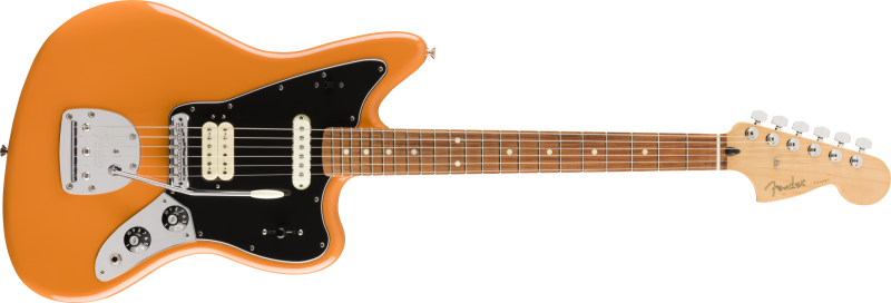 Chitare electrice - Chitara electrica Fender Player Jaguar (Culoare: Capri Orange; Fretboard: Pau Ferro), guitarshop.ro