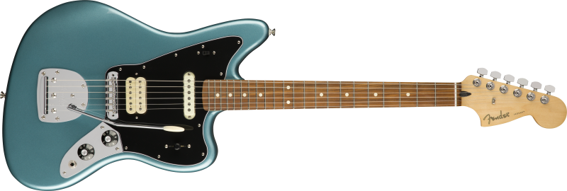 Chitare electrice - Chitara electrica Fender Player Jaguar (Fretboard: Pau Ferro; Culoare: Tidepool), guitarshop.ro
