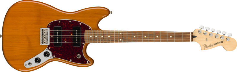 Chitare electrice - Chitara electrica Fender Player Mustang 90 (Fretboard: Pau Ferro; Culoare: Aged Natural), guitarshop.ro