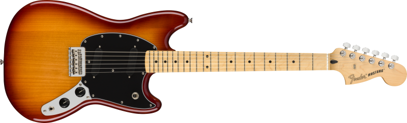 Chitare electrice - Chitara electrica Fender Player Mustang (Fretboard: Maple; Culoare: Sienna Sunburst), guitarshop.ro