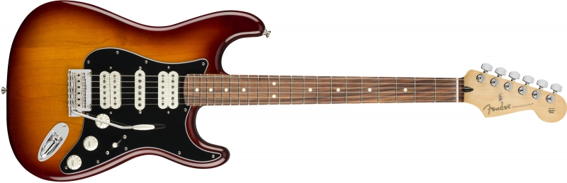 Chitare electrice - Chitara electrica Fender Player Stratocaster HSH (Culoare: Tobacco Burst; Fretboard: Pau Ferro), guitarshop.ro