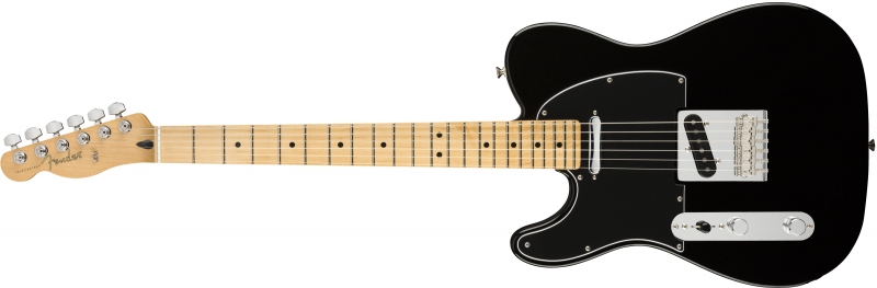 Chitare electrice - Chitara electrica Fender Player Telecaster Left Hand (Culoare: Black; Fretboard: Maple), guitarshop.ro