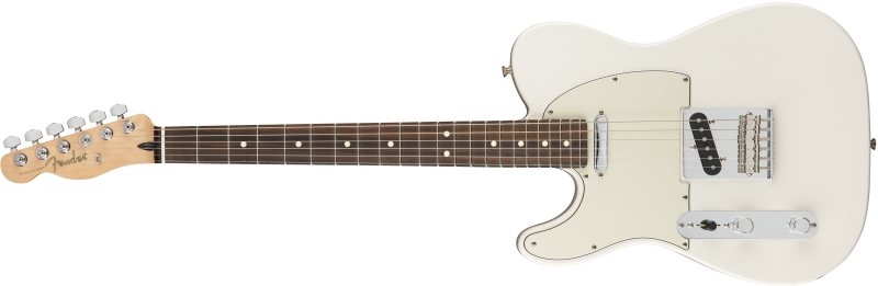 Chitare electrice - Chitara electrica Fender Player Telecaster Left Hand (Fretboard: Pau Ferro; Culoare: Polar white), guitarshop.ro