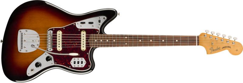 Chitare electrice - Chitara electrica Fender Vintera 60's Jaguar (Culori Fender: 3-Tone Sunburst), guitarshop.ro
