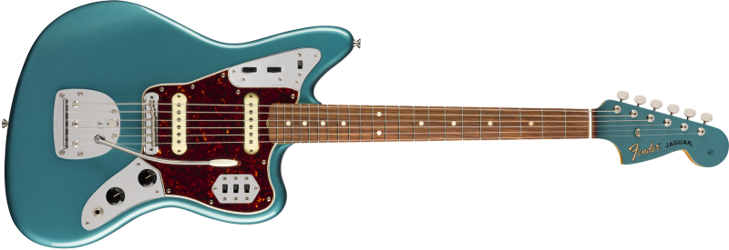 Chitare electrice - Chitara electrica Fender Vintera 60's Jaguar (Culori Fender: Ocean Turquoise), guitarshop.ro